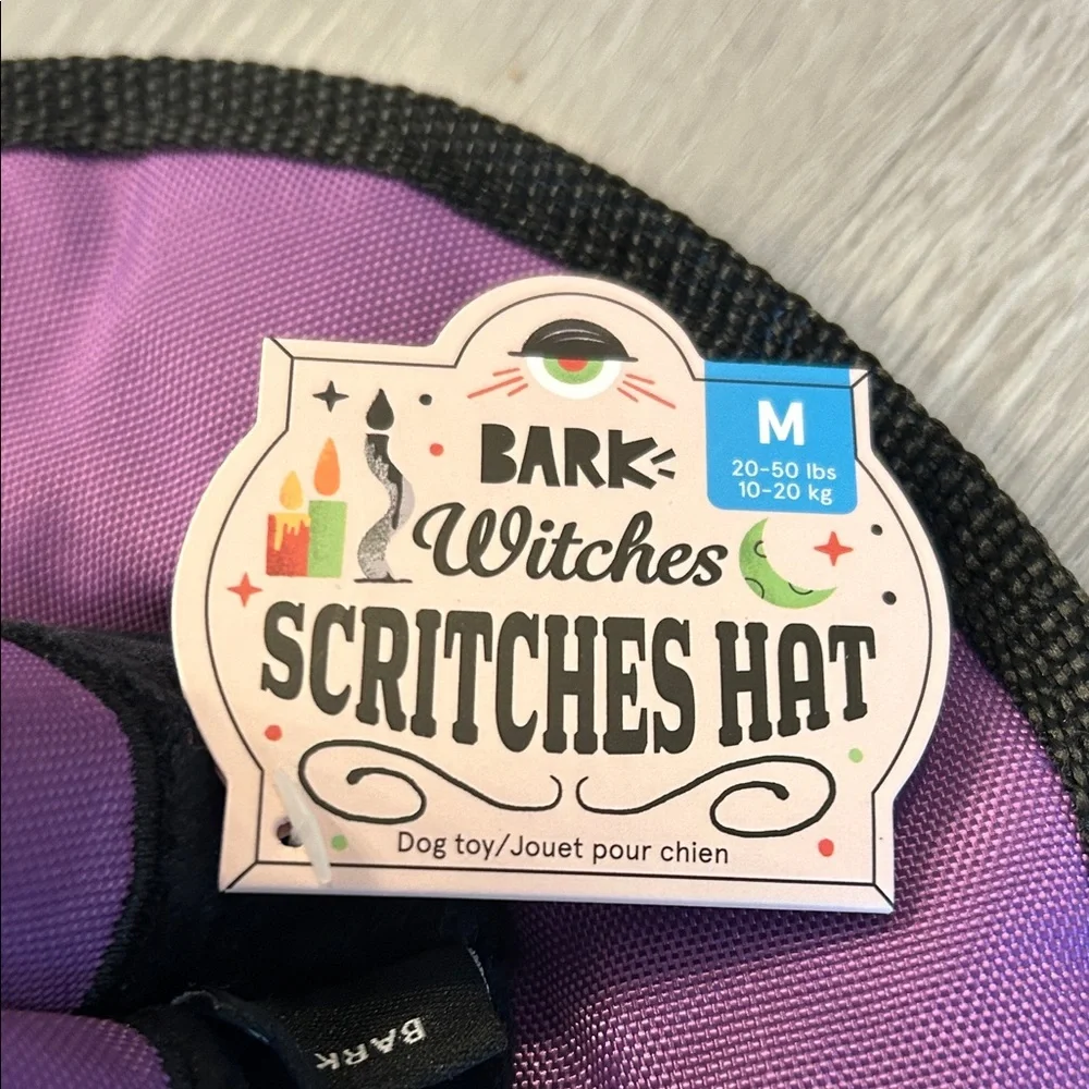 SALE🎈4/$10🎈Bark Witches Scritches Hat in Purple and Black